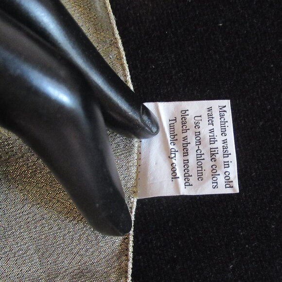 Gold Sheer Table Runner & Table Cloth, Organza, New/Vintage, Lamé, Rayon - Picture 10 of 11